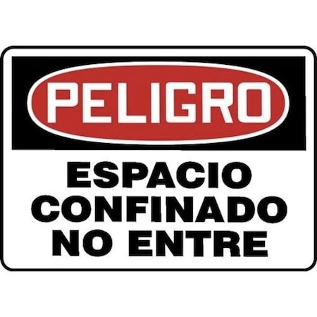 Accuform OSHA DANGER Safety Sign CONFINED SHMCSP040VA SHMCSP040VA